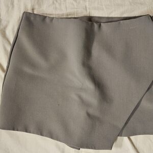 Zara Light Gray Wrap Skirt
